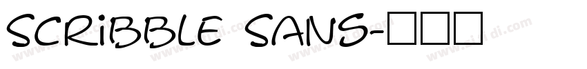 Scribble Sans字体转换